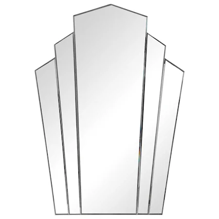 Inez Art Deco Frameless Mirror